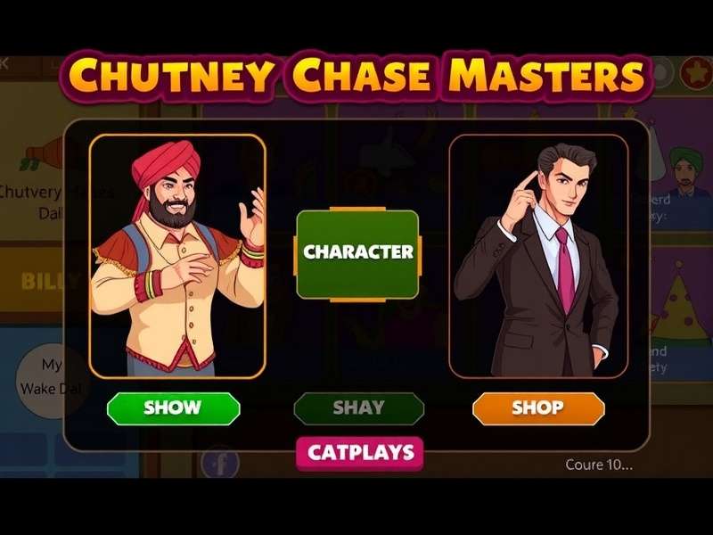 Chutney Chase Masters Character Selection
